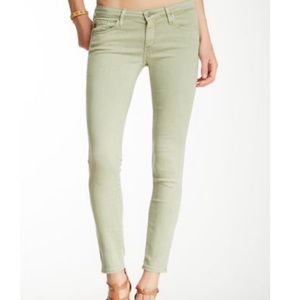 AG the legging ankle super skinny soft sage 25R